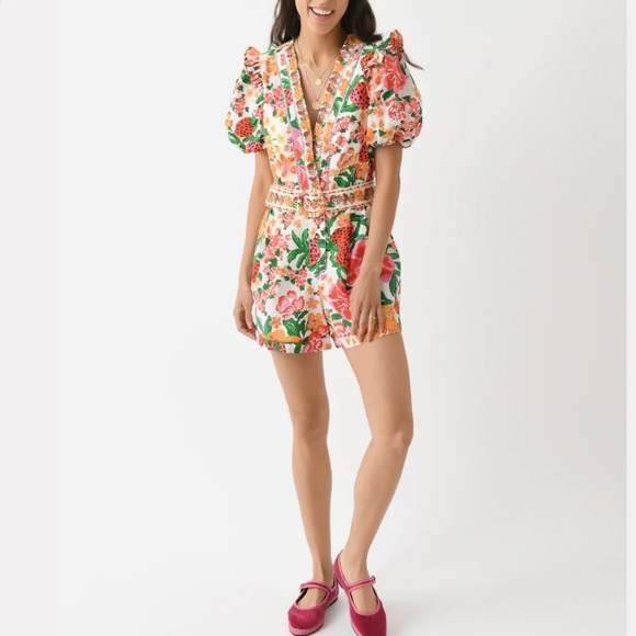 FARM Rio Floral Jumpsuit in Pink and Green - Picture 7 of 15